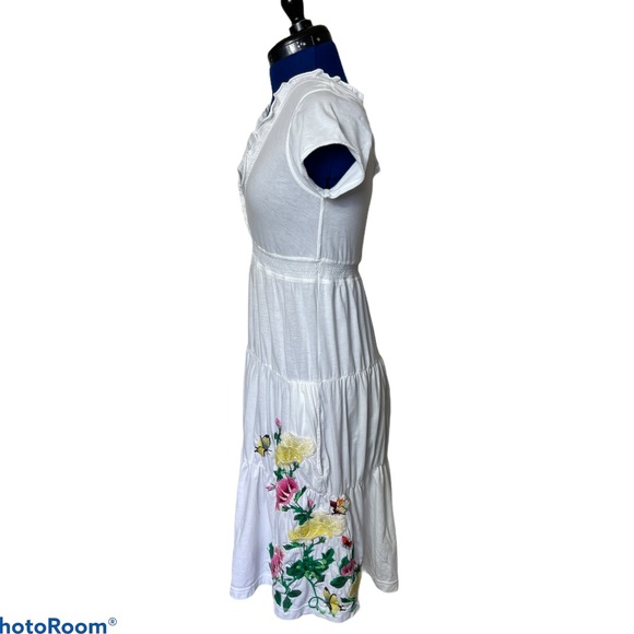 Johnny Was JWLA Embroidered Floral White S… - Picture 8 of 10